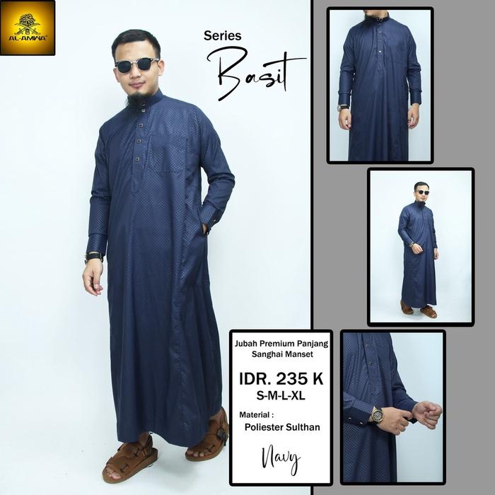 Promo Jubah Al Amwa Lengan Panjang - Jubah Al Amwa Bahan Mengkilap Al Amwa - Jubah Lengan Panjang Al