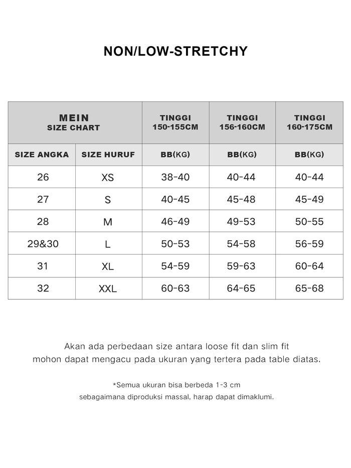 [Mein] Urban Jeans Wanita Celana Hh Kaki Panjang Waist 8965Zz Hitam Cewek