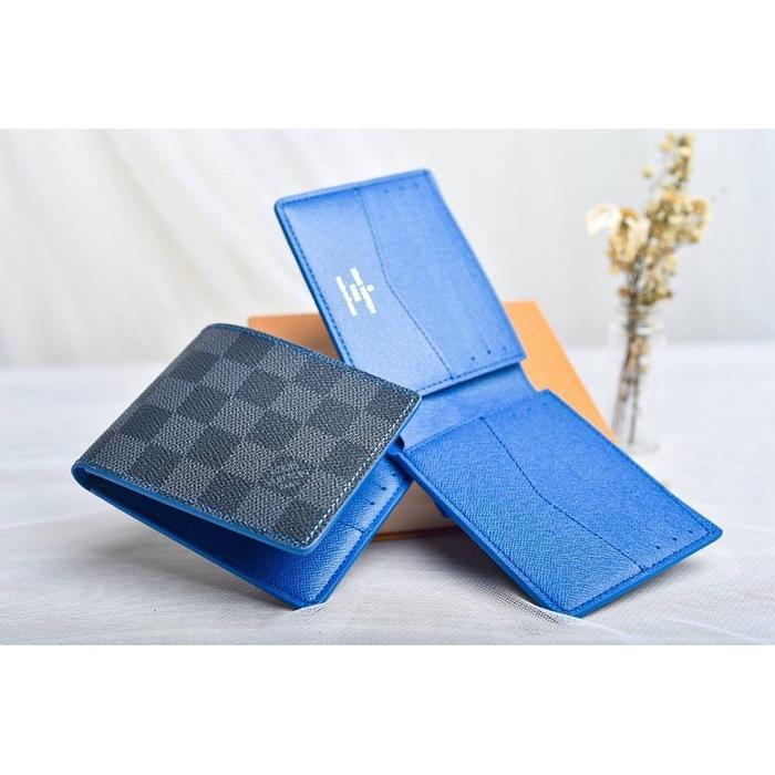 LV SLENDER DAMIER GRAPHITE BLUE
