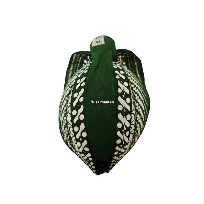 blangkon jogja motif gadung melati/blangkon jogja pria Hijau