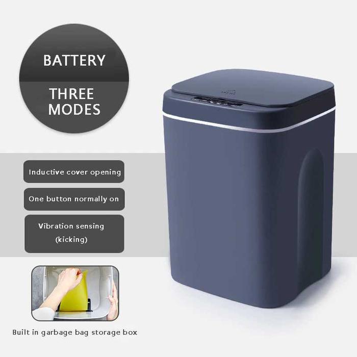 BISA COD Tempat Sampah Smart Motion Sensor Battery Ver 14L - Tempat Sampah Sensor Gerak /Cerdas Indu