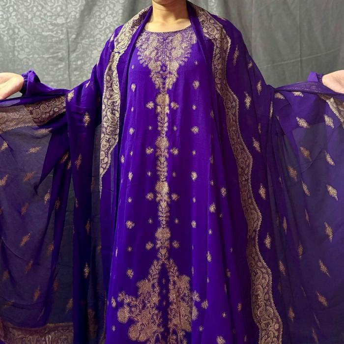 GAMIS SARI INDIA SET DUPATA - VIRAL PREMIUM - ELEGANT