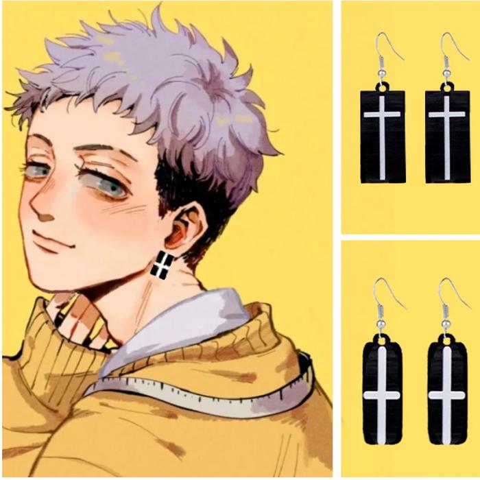 Anting Anime Tokyo Revengers Mitsuya Takashi Cosplay Halloween Party Earring Kartun Jepang