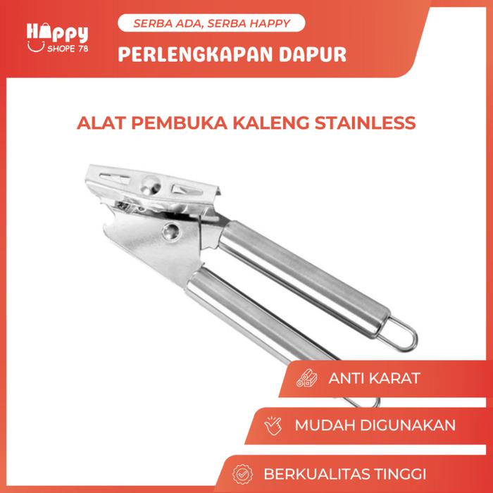 Alat Pembuka Kaleng Stainless Can Opener Buka Kaleng Susu Makanan Anti Karat