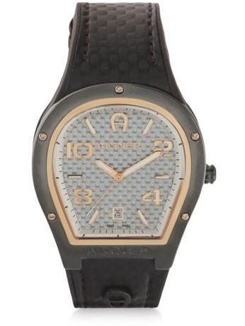 Aigner A136104 Roma Men Grey Dial Dark Brown