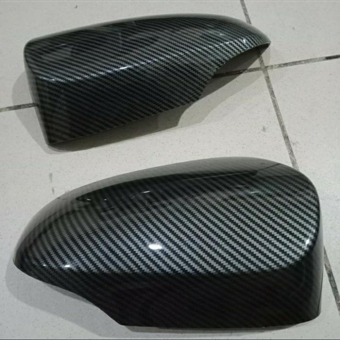 Cover Mirror Case Karbon Front Car Light Lamp Sarung Penutup Pelindung Tutup Spion Kaca Lampu Sein D