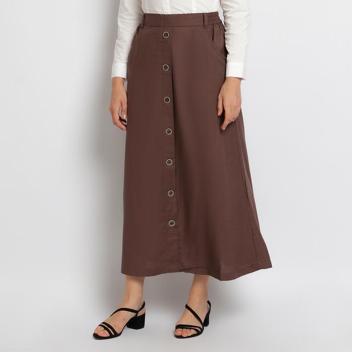 Flamoush Zephir Brown Long Skirt