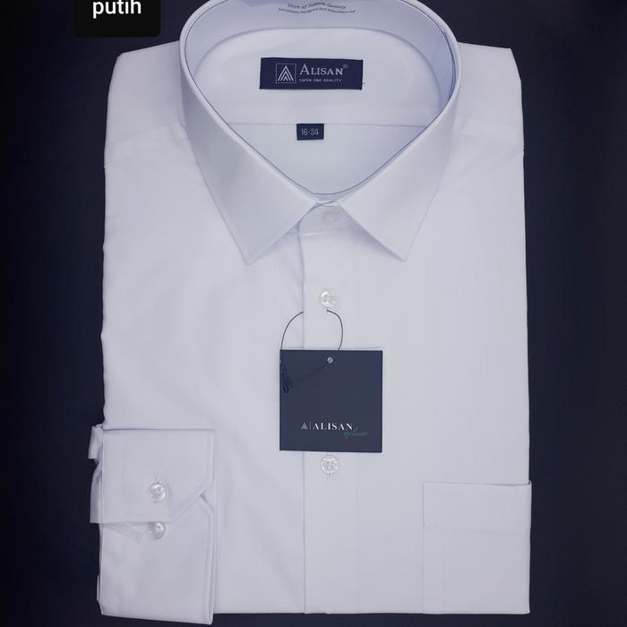 Alisan Reguler Kemeja Pria Tosca Polos Reguler Lengan Panjang Original Alisan