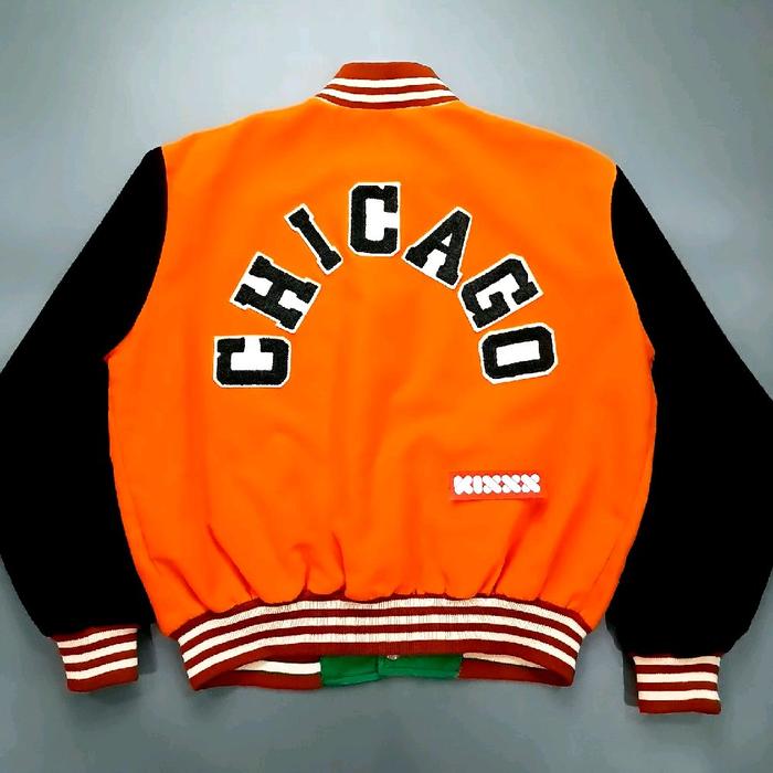 Rare Vintage The Rolling Stones LA Chicago reversible Jacket.  K753