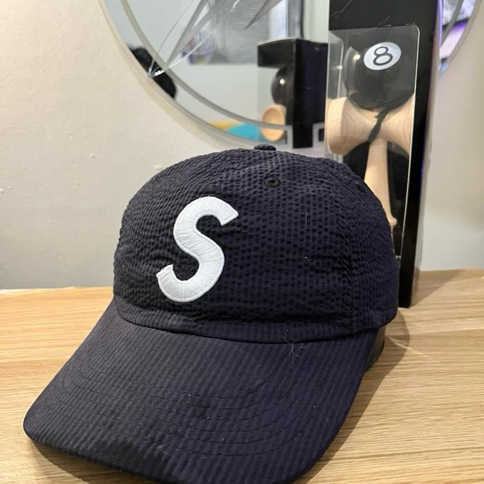 Supreme Seersucker S Logo Hat SS24 Cap