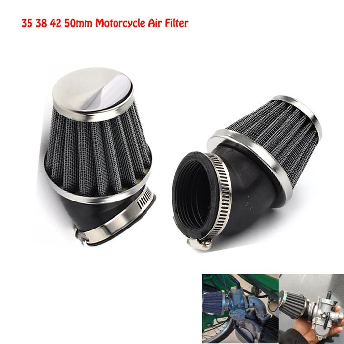 35 38 42 50 mm Air Filter Pod Cleaner Bend Head For 50cc-140cc Pit Dirt Pro Bike Gokart CB250N RS CB