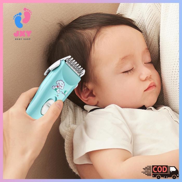 Alat cukur rambut bayi/Gunting rambut listrik/Baby Hair Clipper Alat Cukur Rambut Bayi Anak Lengkap 