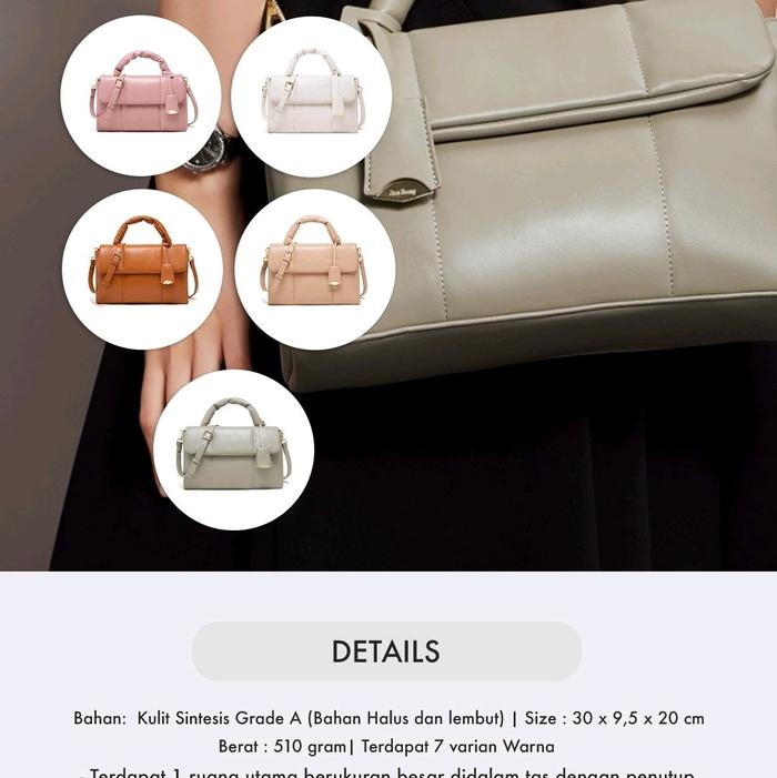 Yunita Bag Jimshoney| Tas Wanita Daily bahan Lembut| Yunita Promo Tebus murah Dompet 1000| Tas Sling