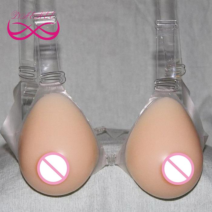 Teardrop 800g/Pair C Cup Silicone Fake Breast Forms Fake Boobs Tit