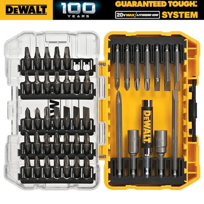 DEWALT 45 Pcs Screwdriver Bit Set Steel Hex Shank Phillips Slotted Square Double-ended Bits Dewalt P