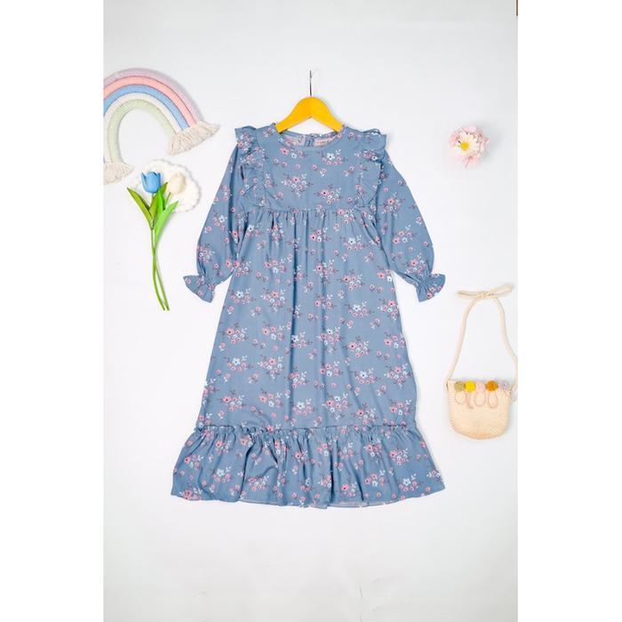 (READY STOK) 2-7TH GAMIS ANAK LEBARAN RAYON GAMIS NAMIYA 100% asli