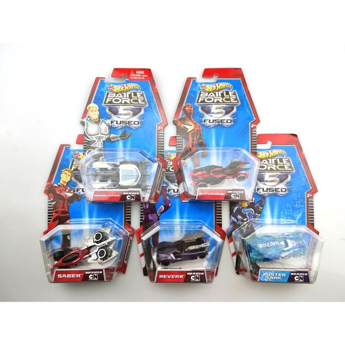 Hot Wheels 1:64 Car Battle Force 5 Gearslammer Syfurious Saber Reverb