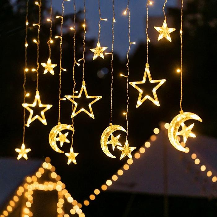 PREMIUM (READY) terjamin 2025 new 4 meter lampu ramadhan lampu hias lampu led bintang bulan led tira