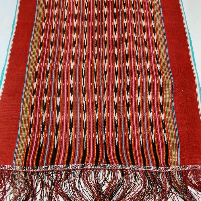 Ulos Mangiring Tenunan Tarutung Pakaian Adat Batak Toba Motif Tradisional Warna Cerah Wanita rok son