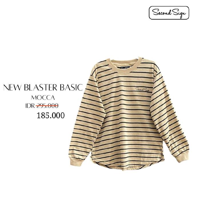 Long top /sweater /second sign/ atasan kaos/ atasan /oversize/ Stripe/ Wanita