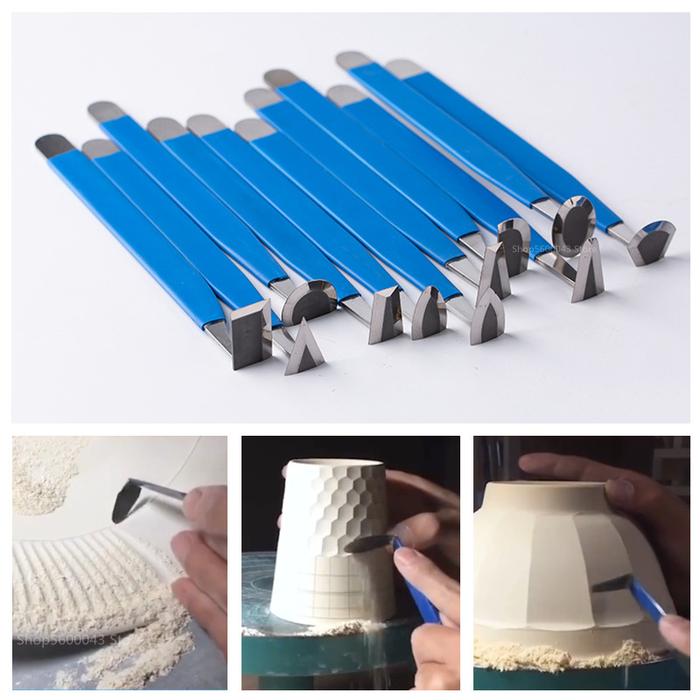 Upgraded Pottery Tungsten Steel Knife Super Hard Wear-resistant DIY Ceramic Blank Carving Repair Mod