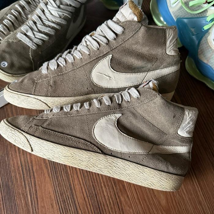 Nike blazer mid suede army casual original murah meriah - sneakers second market