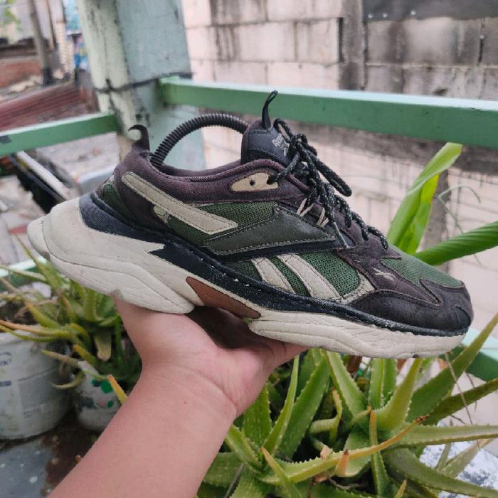 Reebok Royal Bridge 4 Black Green Original Sport Sneakers Size 41