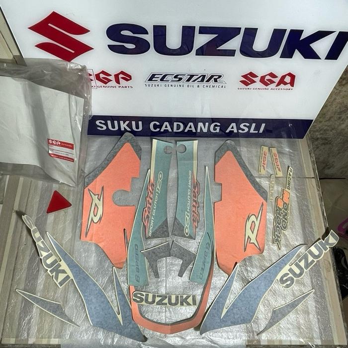 Striping Original Satria Lumba 2Tak Biru Putih