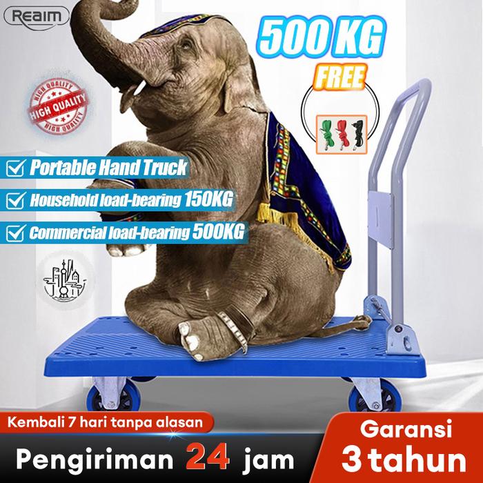 TROLLEY BARANG LIPAT HAND TRUCK MODEL BESI 500 KG / TROLLEY LIPAT 500 KG / TROLI LIPAT HAND TRUCK 50