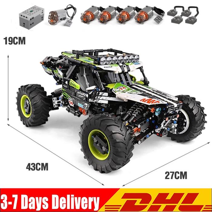 Mould King High-Tech APP Car Toys The 4WD RC Buggy Remote control