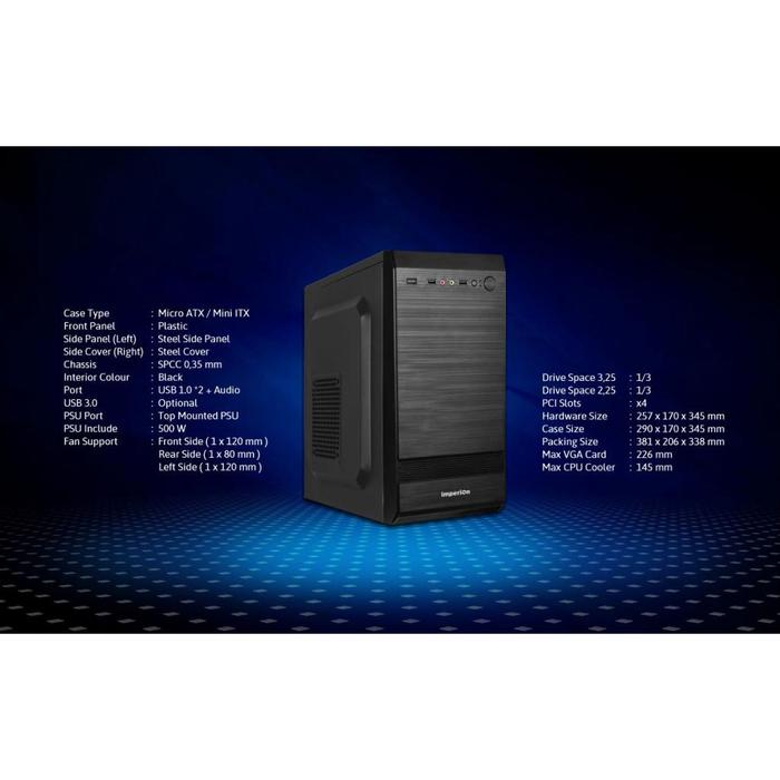 Casing CPU Komputer Standar/Computer Case / PC Case Imperion RUBY