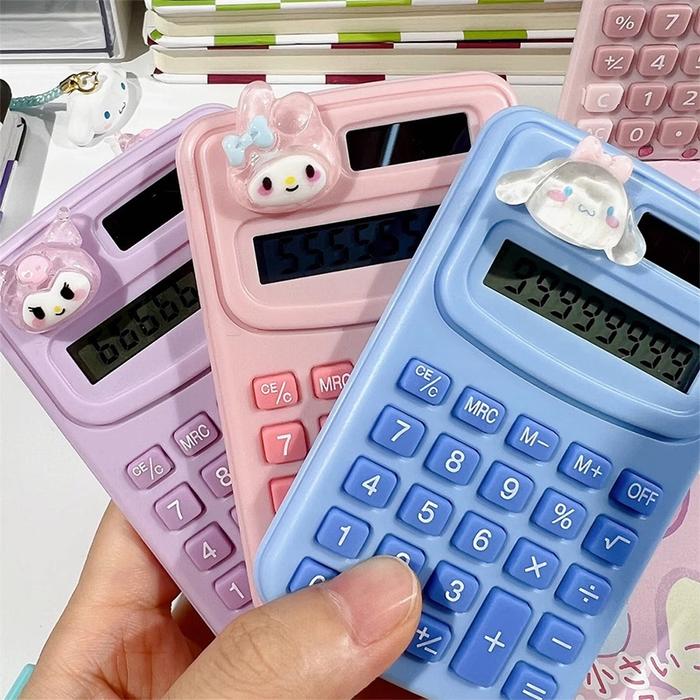 Eghrerr Kalkulator Sanrio Lucu Kalkulator Mini Kalkulator Ilmiah Produk Mahasiswa School Supplies