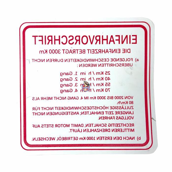 Stiker Air Jerman Vespa VGLA VGLB Kongo T4 Germany OSEAN