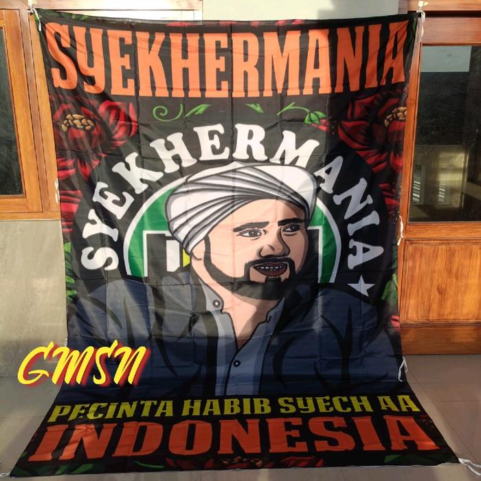 Bendera syekhermania pecinta habib syech aa