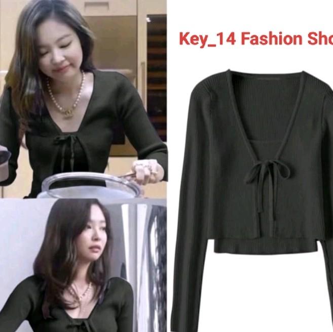 Cardigan Wanita Set Nesvia RIB