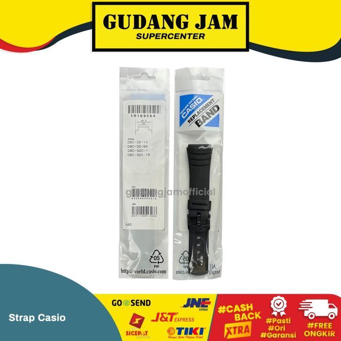Tali Strap Casio DBC-32 DBC32 DBC-32C 32C DBC32C Band Watch Original