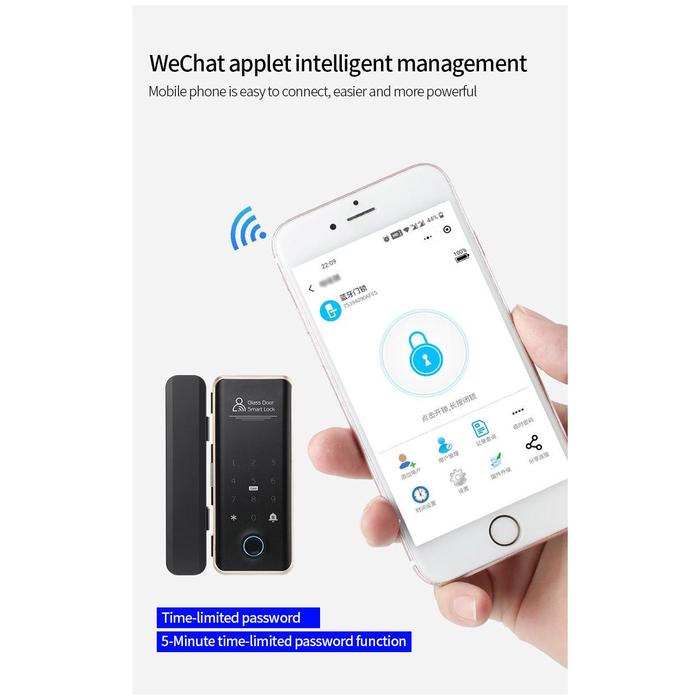 TTLOCK Bluetooth Smart Lock Glass Door Sliding Door Remote Control