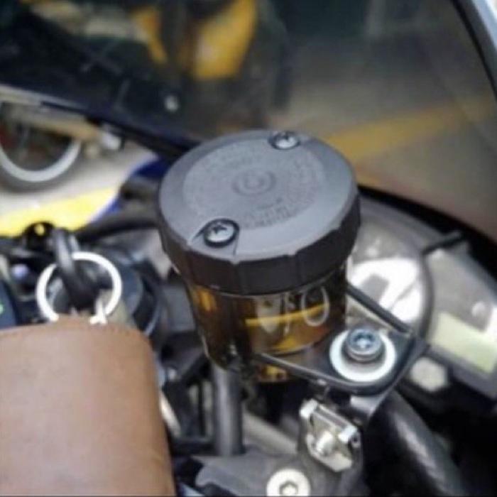 Tabung Minyak Rem Variasi Berembo Mika Smoke Jumbo Universal Rem Depan & Belakang -Spin R