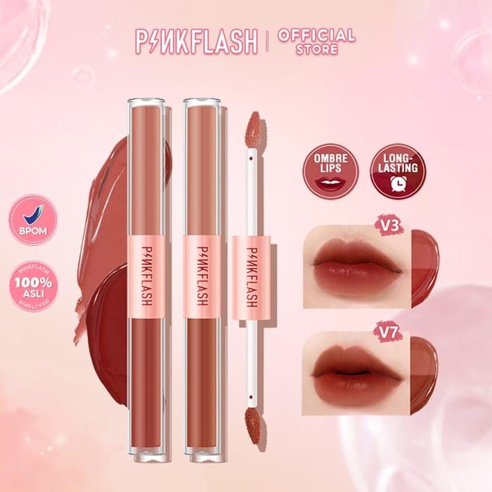 [BPOM&ORI] PINKFLASH PL-L13 DUO LIPGLOSS