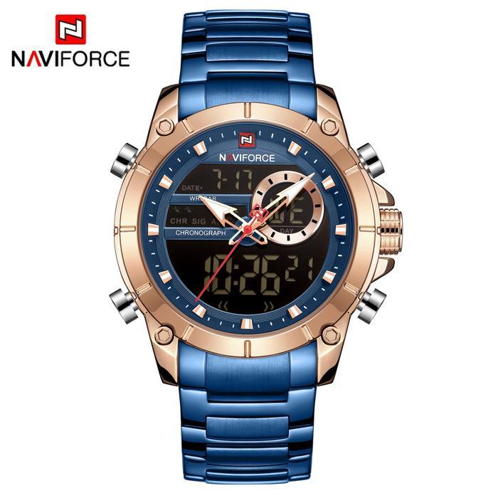 Jam tangan pria naviforce NF-9163M Original Resmi 12 Bulan