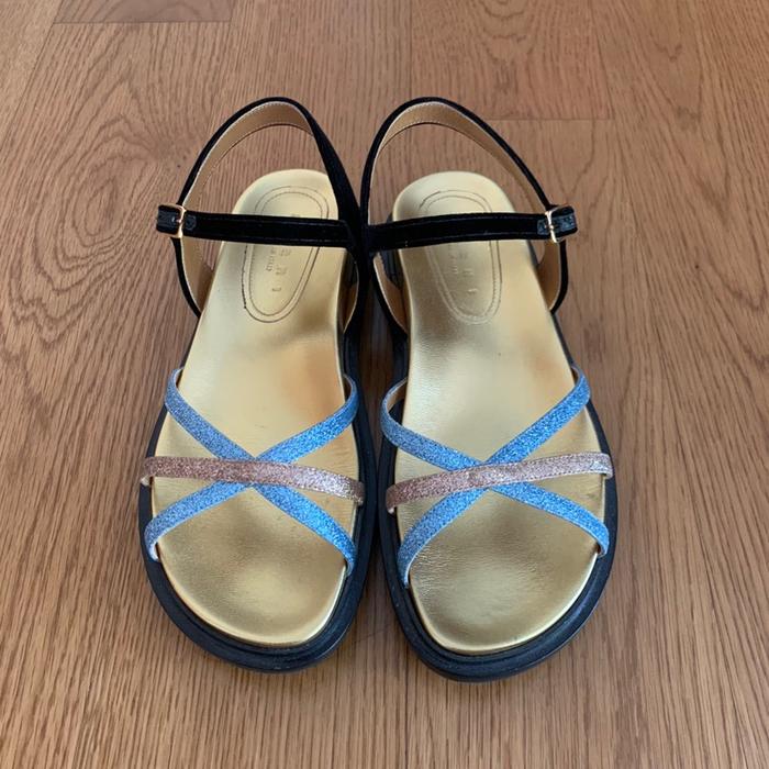 MARNI Gold gliter sandal MARNI