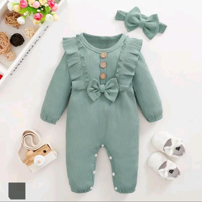 Jumpsuit panjang RQ pro mini pita rumbai