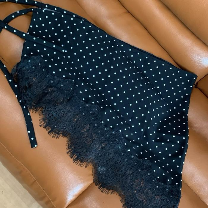 Layering Skirt Polos dan Polkadot Rok Layering
