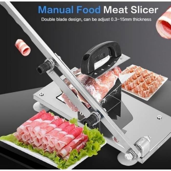 Pemotong Daging Tipis / Alat Slice Daging Meat Lamb Cutter Machine