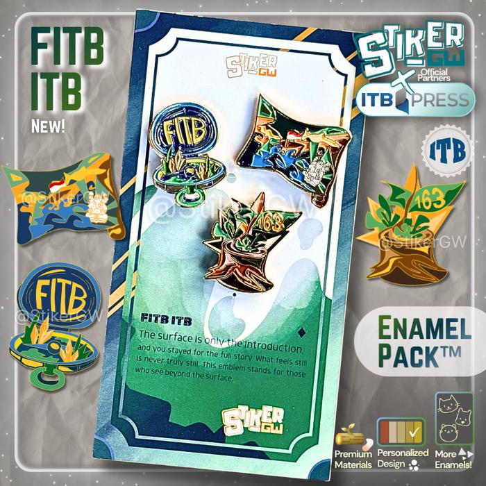 [BERIZIN RESMI] Enamel Pack ITB - FITB| 3 Enamel Emblem Pin Bros Fakultas Ilmu dan Teknologi Kebumia