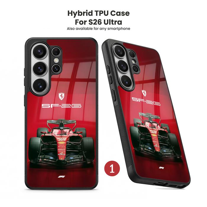 Case Casing Hybrid Softcase TPU Samsung S26 S25 S24 S23 S22 S21 Ultra Plus FE Ferrari F1 ARL0022-1