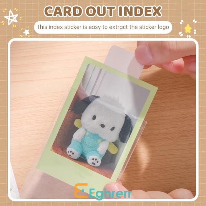 ✨EG 240 pcs Catatan tempel berindeks putih sticky notes Menulis di kedua sisi Indeks Folder Foto Ind