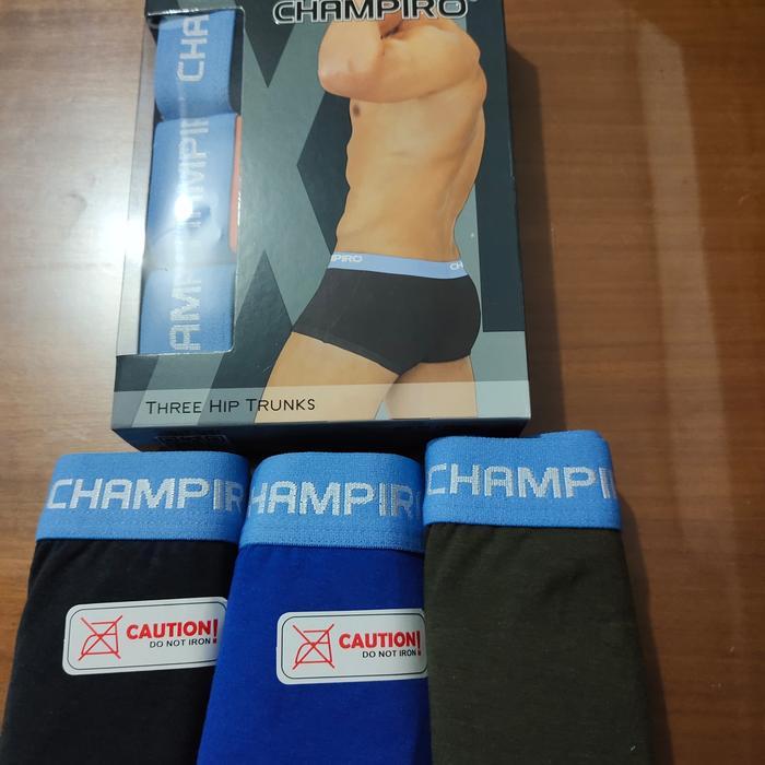 BOXER CHAMPIRO PRIA / BOXER PRIA KATUN ISI 3 / CD CHAMPIRO 0330 C 0333 Dewasa Cowok Pendek Sport