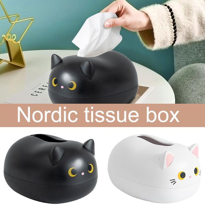 Tissue Box Cute Cat Tissue Box Napkin Storage Box Nordic Style Home