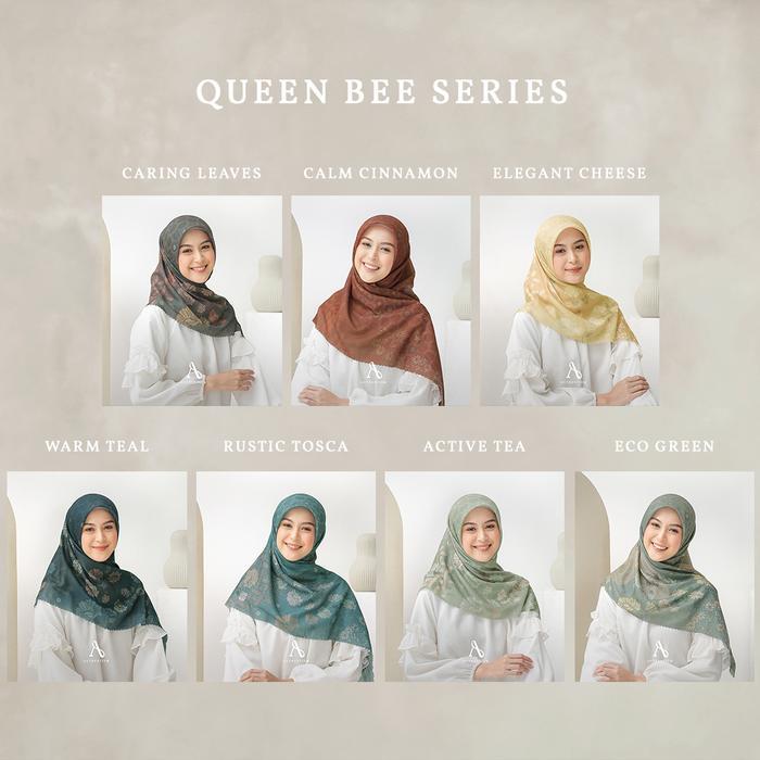 Authentism Id | Queen Bee Series - Kerudung Segi Empat Motif Voal Ultrafine Lasercut Premium Tbk